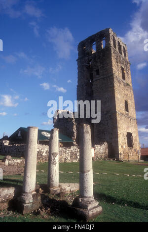 Ruinen des 16. Jahrhundert spanischen kolonialen Catedral de Nuestra Señora De La Asunción Kathedrale in Panama City, Panama Viejo Mittelamerika Stockfoto