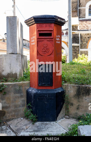 Briefkasten in Fort Galle, Sri Lanka Stockfoto