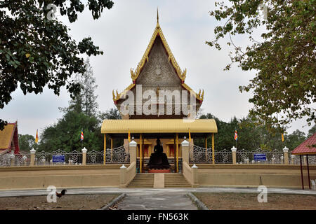 Der Hauptschrein Halle des Wat Khao Kalok in Pranburi, Thailand Stockfoto