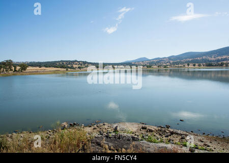 Quipolly Damm, Bereitstellung von Wasser für Kleinstadt Werris Creek. nördlichen NSW Australia Stockfoto