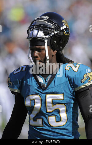 23. November 2008 zurück - Jacksonville, Fla, USA - Jacksonville Jaguars defensive Reggie Nelson (25) während die Jaguare Spiel gegen die Minnesota Vikings in Jacksonville Municipal Stadium am 23. November 2008 in Jacksonville, Florida                       ZUMA Press/Scott A. Miller (Kredit-Bild: © Scott A. Miller über ZUMA Draht) Stockfoto