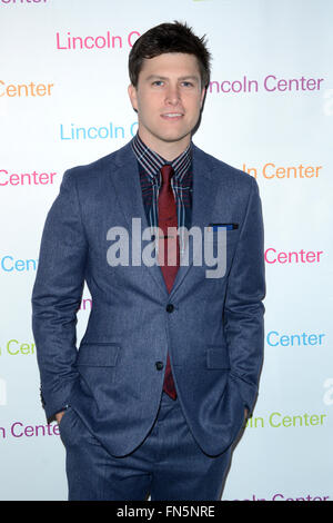 2016 American Songbook Gala - Red Carpet Ankünfte mit: Colin Jost Where: New York, New York, Vereinigte Staaten von Amerika bei: 11. Februar 2016 Stockfoto