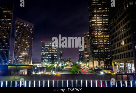 Fußgängerbrücke, Century City, CA Stockfoto