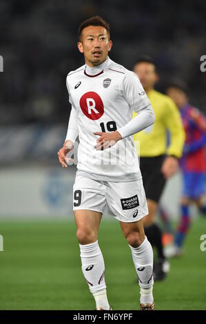 Tokio, Japan. 11. März 2016. Kazuma Watanabe (Vissel) Fußball: 2016 J1 Liga 1. Etappe Match zwischen F.C.Tokyo 1-0 Vissel Kobe Ajinomoto-Stadion in Tokio, Japan. © AFLO/Alamy Live-Nachrichten Stockfoto