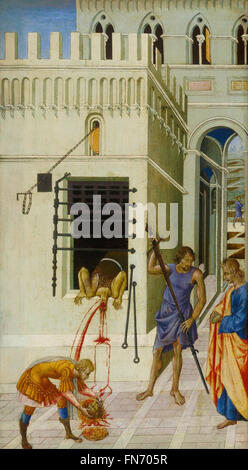 Giovanni di Paolo - die Enthauptung des Heiligen Johannes des Täufers Stockfoto