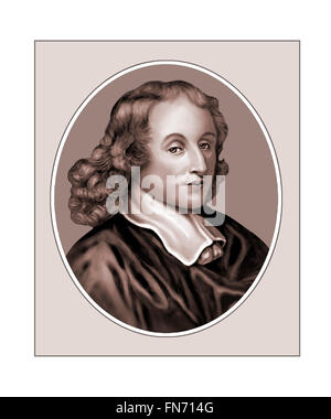 Blaise Pascal, 1623-1662, Mathematiker, Porträt Stockfoto