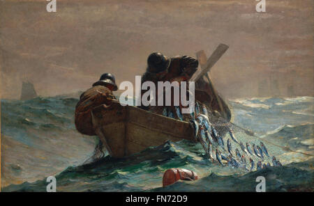 Winslow Homer - der Hering Net Stockfoto