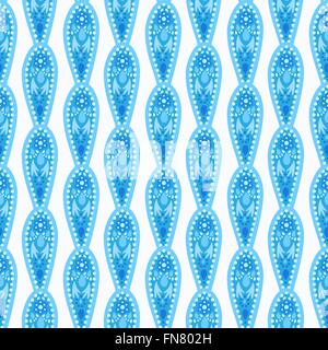 Vertikale dekorative blaue Muster Stock Vektor