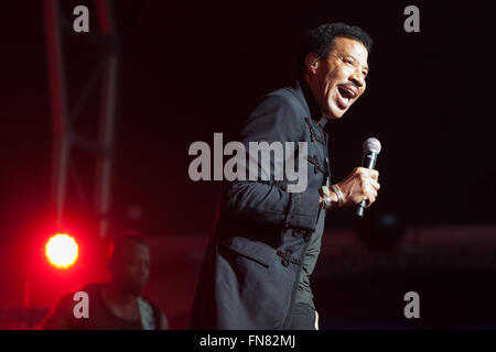 Lionel Richie erklingt in Henley Festival, UK, 9. Juli 2015 Stockfoto