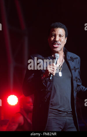 Lionel Richie erklingt in Henley Festival, UK, 9. Juli 2015 Stockfoto