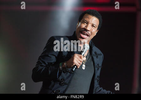 Lionel Richie erklingt in Henley Festival, UK, 9. Juli 2015 Stockfoto