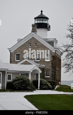 Morgan Point Lighthouse, Groton, Connecticut Stockfoto