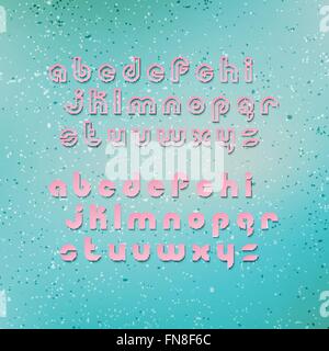 Satz von stilisierten, Alphabet Buchstaben über Grunge Hintergrund. Vektor-zeitgenössische, Fett Schriftart. Premium-Qualität, modernen Charakter Stock Vektor