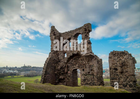 St.-Antonius Kapelle in Holyrood Park Edinburgh, Schottland. Stockfoto