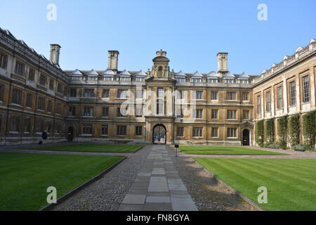 Altes Gericht Quad in Clare College, eine konstituierende College der Universität Cambridge, England Stockfoto