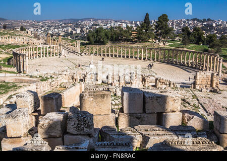 Jerash, antiken Ruinen des römischen Reiches. Jordanien Stockfoto