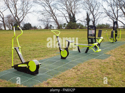 Outdoor-Fitness-Park. Stockfoto