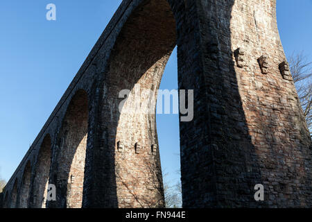 Hookhills-Viadukt, entworfen von Isambard Kingdom Brunel (d.1806-d.1859) Bau begann im Jahre 1860 und eröffnete an der Schiene Stockfoto