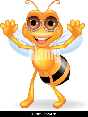 Biene-cartoon Stock Vektor