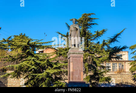 Das Denkmal für Shota Rustaveli in Tiflis Stockfoto