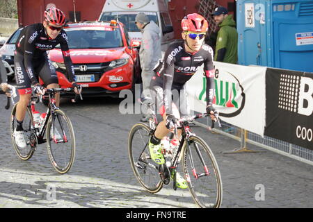 Foligno, Italien, 03.11.2016 Cesare Benedetti au Départ De La 4eme Étape Montalto di Castro - Foligno de Tirreno Adriatico Stockfoto