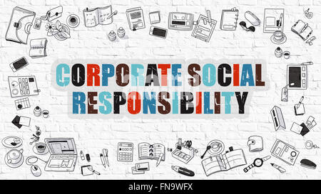 Corporate Social Responsibility Konzept. Stockfoto