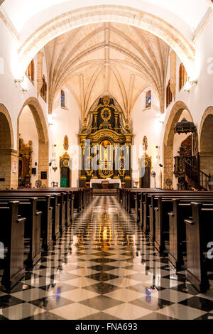 Convento de Los Dominicos Kirche innen, Hauptstadt Santo Domingo, Dominikanische Republik, Karibik, Amerika, Stockfoto