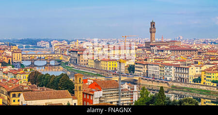 Luftaufnahme von Florenz Stockfoto