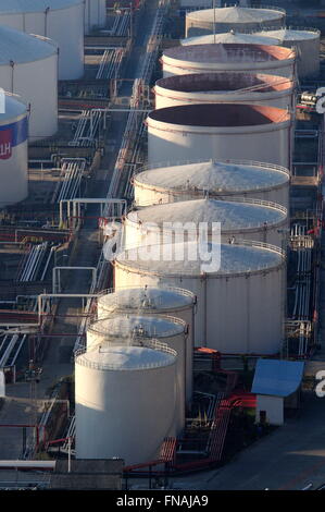 Panzer. Hafen von Barcelona. Katalonien, Spanien. Stockfoto