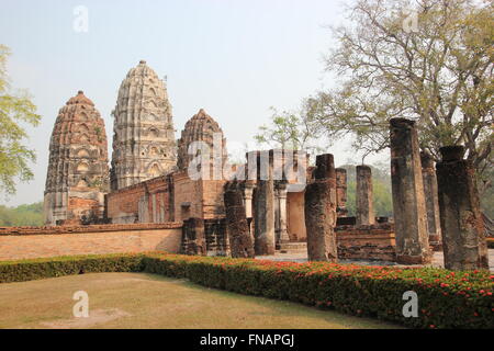 Wat Si Sawai Tempel, Sukhothai Geschichtspark Sukhothai, Thailand Stockfoto