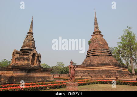 Wat Sa Si Sukhothai Historical Park, Sukhothai, Thailand Stockfoto