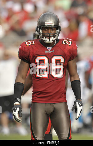 30. Dezember 2007 - Tampa, Florida, USA - Tampa Bay Buccaneers Sicherheit willen Allen (26) während die Bucs-Spiel gegen die Carolina Panthers im Raymond James Stadium am 30. Dezember 2007 in Tampa, Florida.                          .. ZUMA Press/Scott A. Miller (Kredit-Bild: © Scott A. Miller über ZUMA Draht) Stockfoto