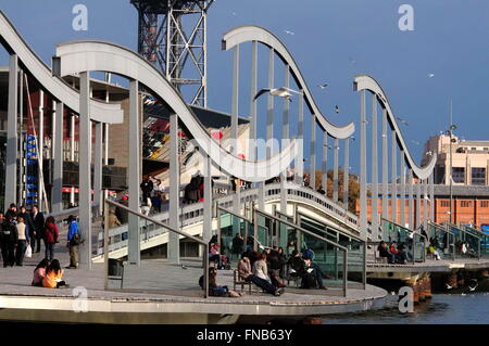 Barcelona. Maremagnum. Spanien. Stockfoto