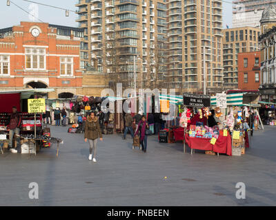 Woolwich Straßenmarkt London England UK Europe Stockfoto