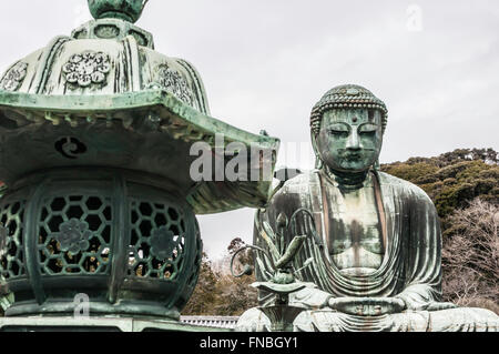 Amida Buddha Kotoku-im buddhistischen Tempel, Kamakura, Präfektur Kanagawa, Japan Stockfoto