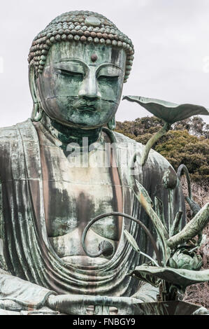 Amida Buddha Kotoku-im buddhistischen Tempel, Kamakura, Präfektur Kanagawa, Japan Stockfoto