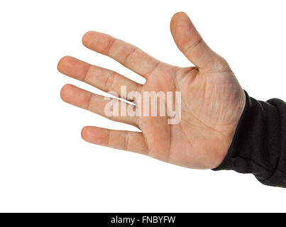 Männliche Hand benutzen Stockfoto