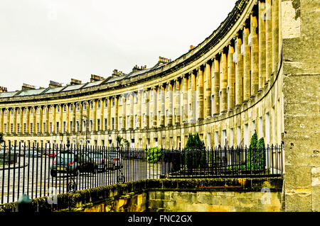 Royal Crescent in Bath, Somerset Stockfoto