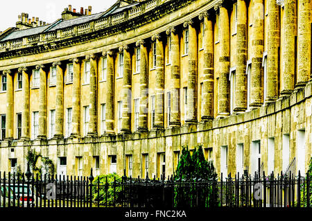 Royal Crescent in Bath, Somerset Stockfoto