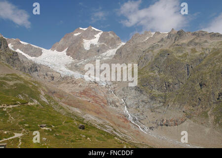 Aiguille de Tre la Tete, Val Veny, Mont-Blanc-Massiv, Italien Stockfoto