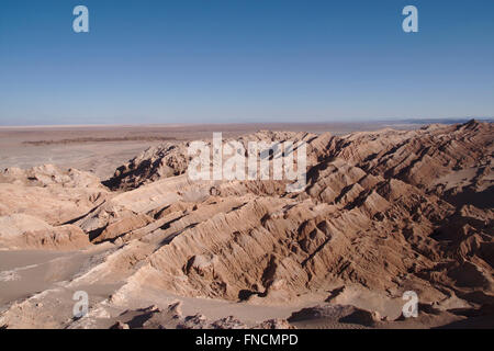 Teil des Valle De La Muerte, Atacamawüste, Chile Stockfoto