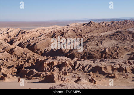 Teil des Valle De La Muerte, Atacamawüste, Chile Stockfoto