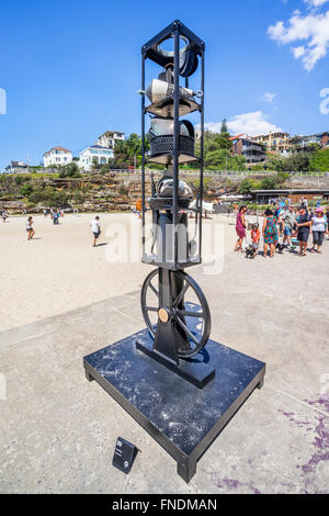 Skulptur am Meer 2015, jährliche Open-Air-Kunstausstellung, Tamarama Beach, Sydney, New South Wales, Australien. Stockfoto