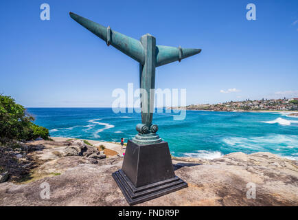 Skulptur von Sea 2015, jährliche Open-Air-Kunstausstellung entlang der Spaziergang entlang der Küste zwischen Bondi und Tamarama, Sydney, Australien Stockfoto