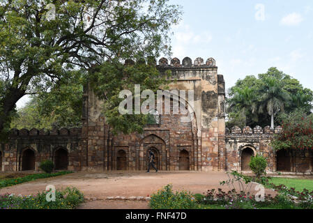 Eine ummauerte Moschee in Lodhi Garten, Neu-Delhi, Indien Stockfoto