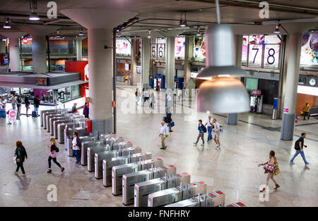 Bahnhof Atocha, Madrid, Spanien. Stockfoto