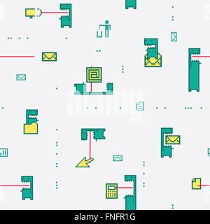 Muster-Computer-Virus Stock Vektor
