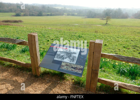 Der Ort der Schlacht von Hastings, der normannischen Eroberung Anglo-Saxon England von Wilhelm dem Eroberer im Jahre 1066. Stockfoto