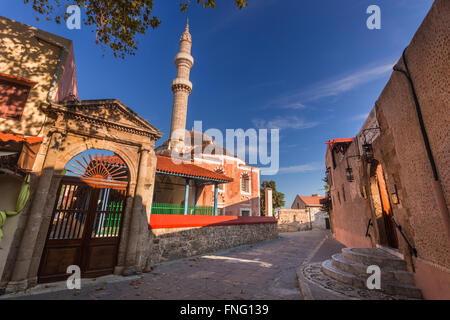 Die Moschee von Suleiman, alte Stadt von Rhodos, Griechenland Stockfoto
