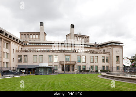 Gebäude des internationalen Strafgerichtshof für das ehemalige Jugoslawien in den Haag Stockfoto